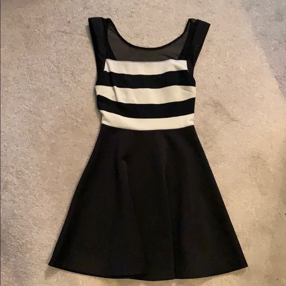 Black and white dress